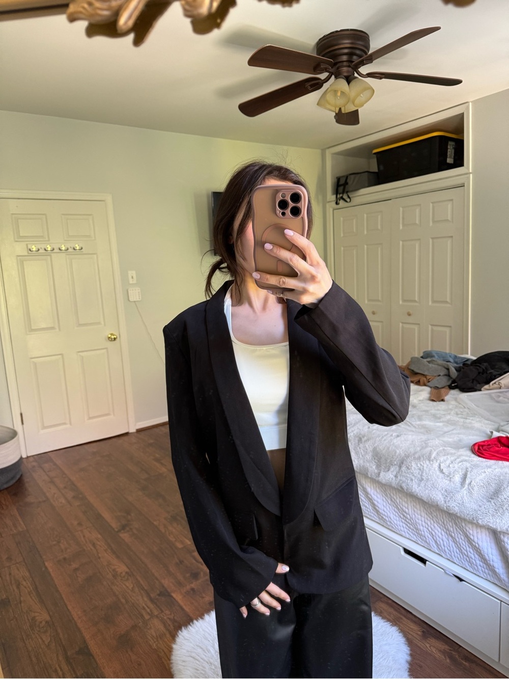SHEIN Black Relaxed Blazer Jacket